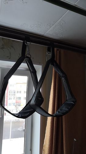 Customer photo review of Larges angles abdominaux robuste 130kg avec rembourrage doux et mousqueton de sécurité en acier