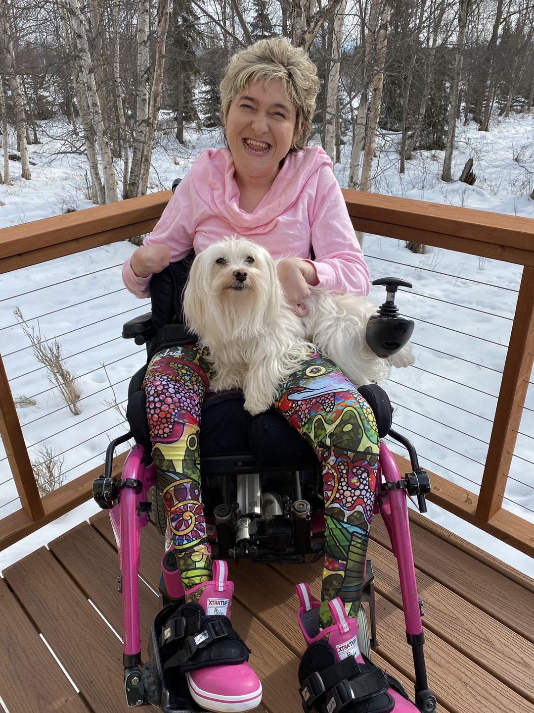 Customer photo review of Troutrageous Rainbow 6" Ankle Deck Boot