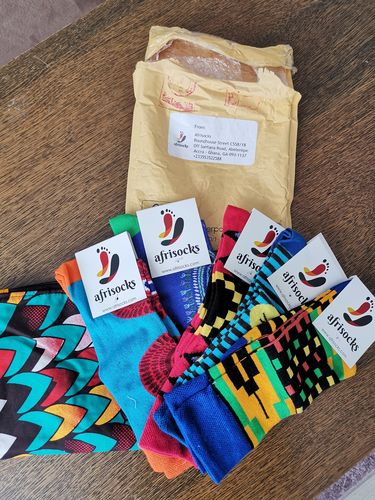 Customer photo review of The New Afrisocks Collection