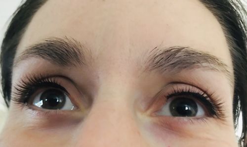 Customer photo review of Rose Quartz Magnetic Eyelashes and Eyeliner Kit