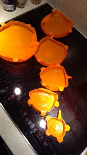 Customer photo review of 6 Couvercles extensibles en Silicone