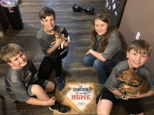 Customer photo review of Personalized Home Plate Doormat