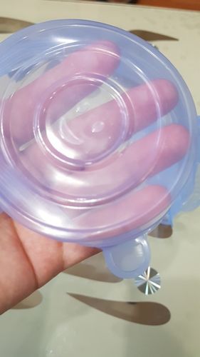 Customer photo review of 6 Couvercles extensibles en Silicone