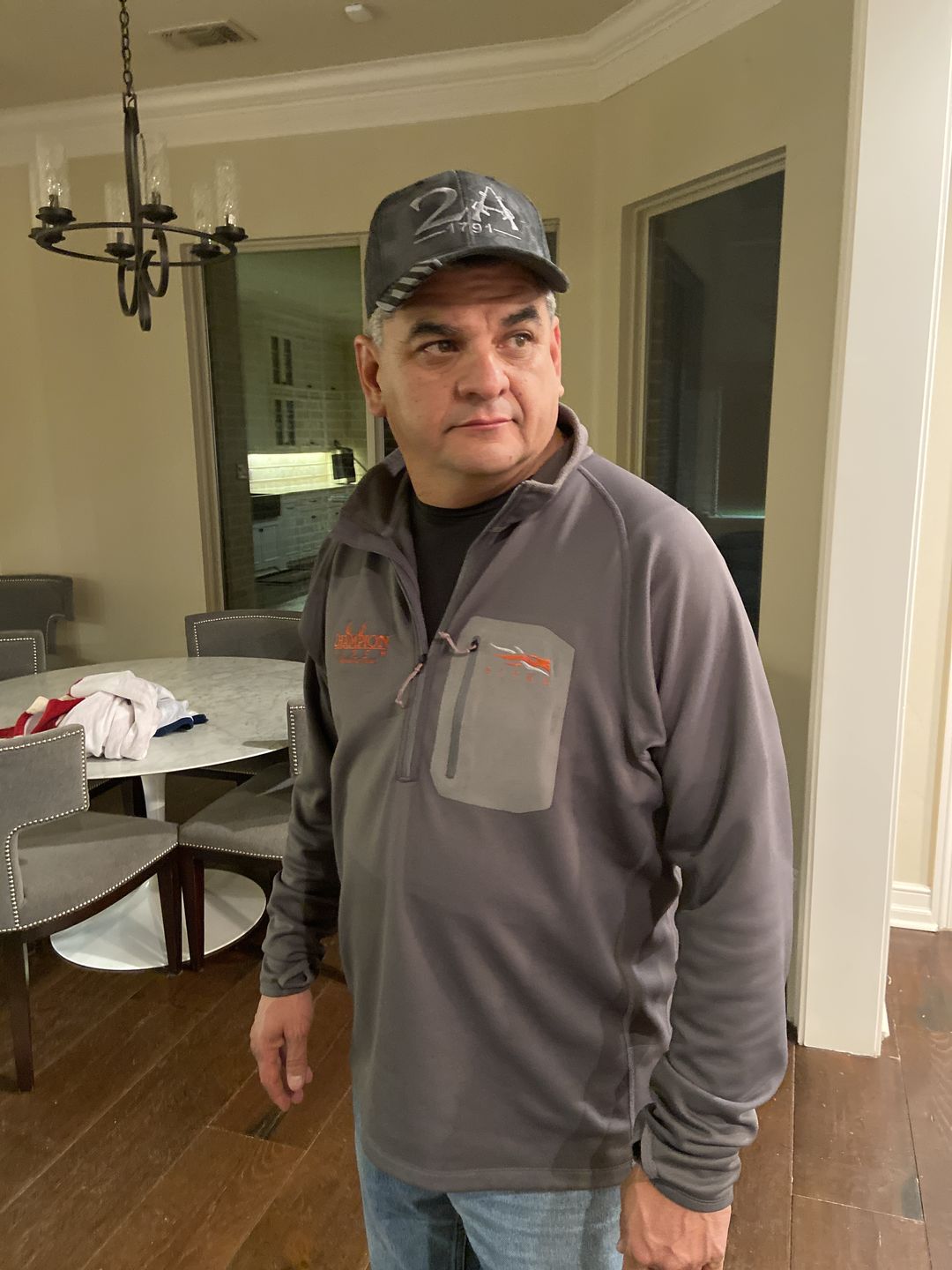 Customer photo review of Mens Concealed Carry Crew Neck Tee