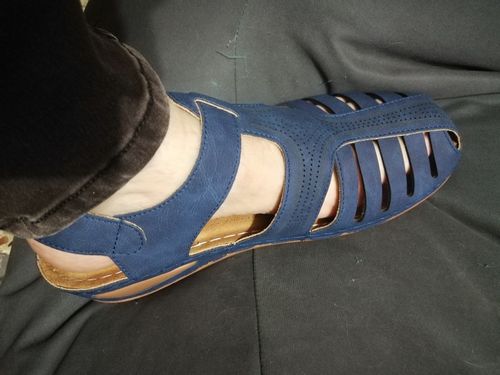 Customer photo review of Dr. CARE™ - PREMIUM ORTHOPEDIC ROUND TOE SANDALS