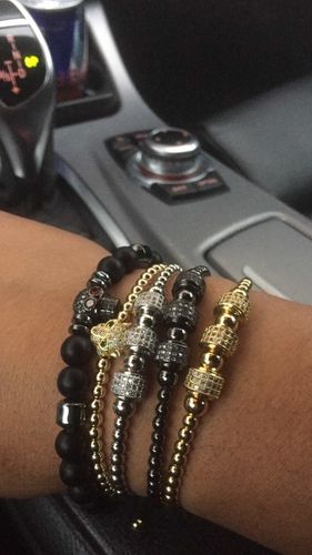 Customer photo review of Trio Portos Beaded Bracelet