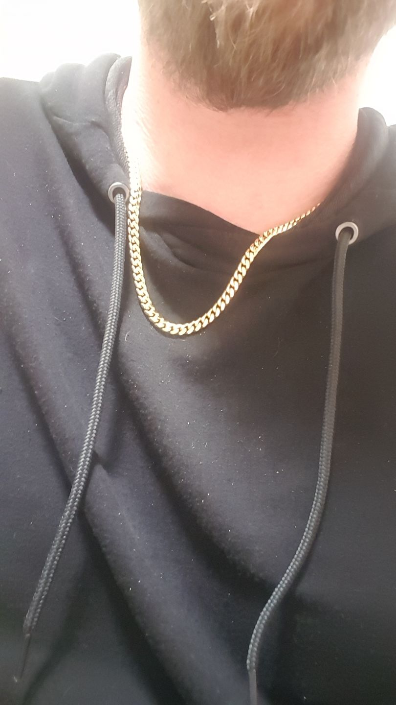 Customer photo review of 6mm 14K Gold IP Premium Miami Cuban Chain