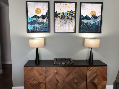 Customer photo review of Geometric Sun Landscape