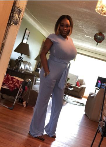 Customer photo review of Ribbed Tied Top & Pants Set