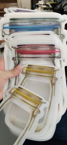 Customer photo review of Sac Ziplock Vase - Lot de 5