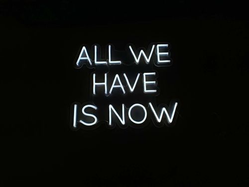 Customer photo review of 'All We Have Is Now' Neon Sign