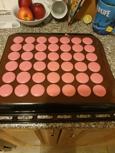 Customer photo review of Tapis pour les macarons