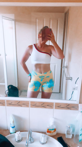 Customer photo review of Tropical Yellow Booty Short