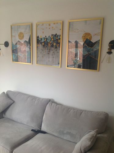 Customer photo review of Geometric Sun Landscape