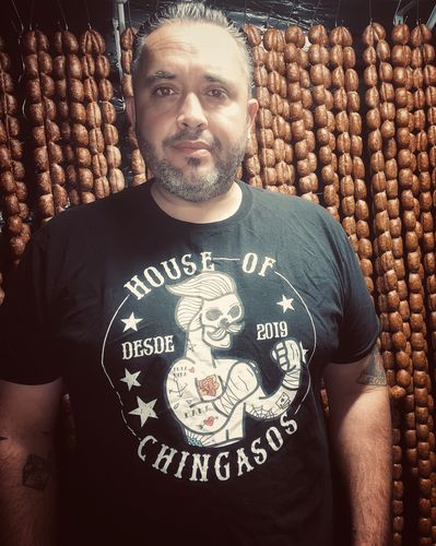 Customer photo review of House Of Chingasos Vintage Greaser T-Shirt