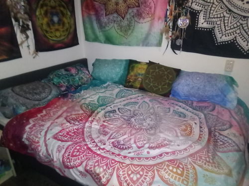 Customer photo review of MutilColor Mandala Pattern Bedding Set