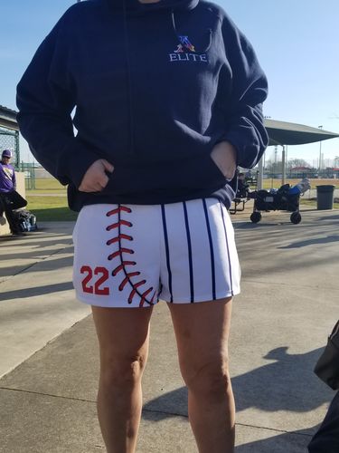 Customer photo review of Women's Athletic Short Shorts (BB #22)