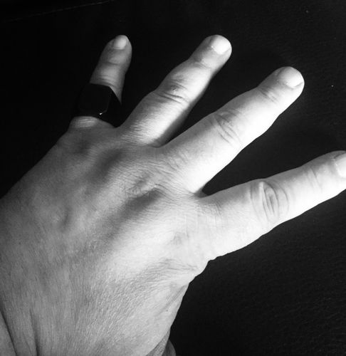 Customer photo review of SQUARE BLACK RING