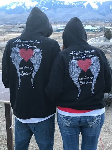 Customer photo review of Daughter - A Big Piece of my Heart Hoodie