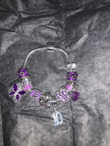 Customer photo review of Children's 'Fairy Wishes' Silver Plated Charm Bead Bracelet