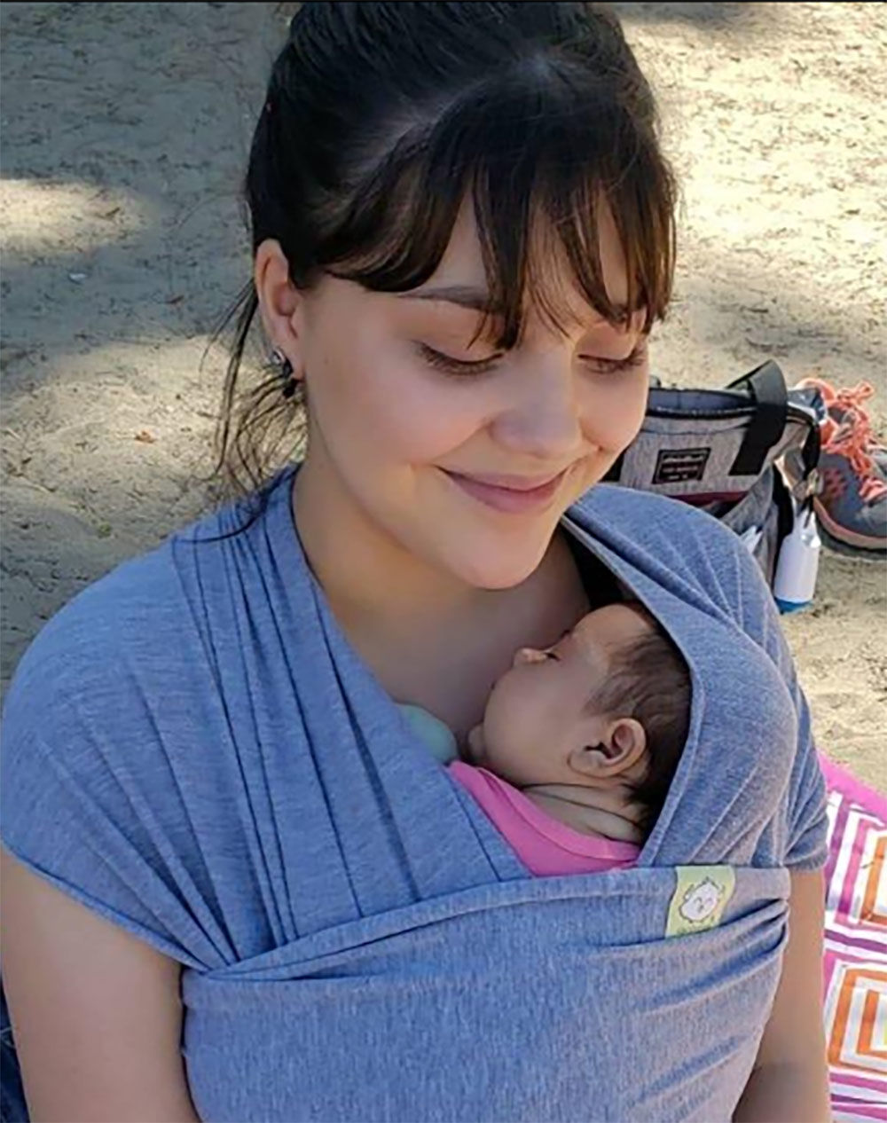 Customer photo review of Baby Wrap Carrier (40% OFF NOW!)