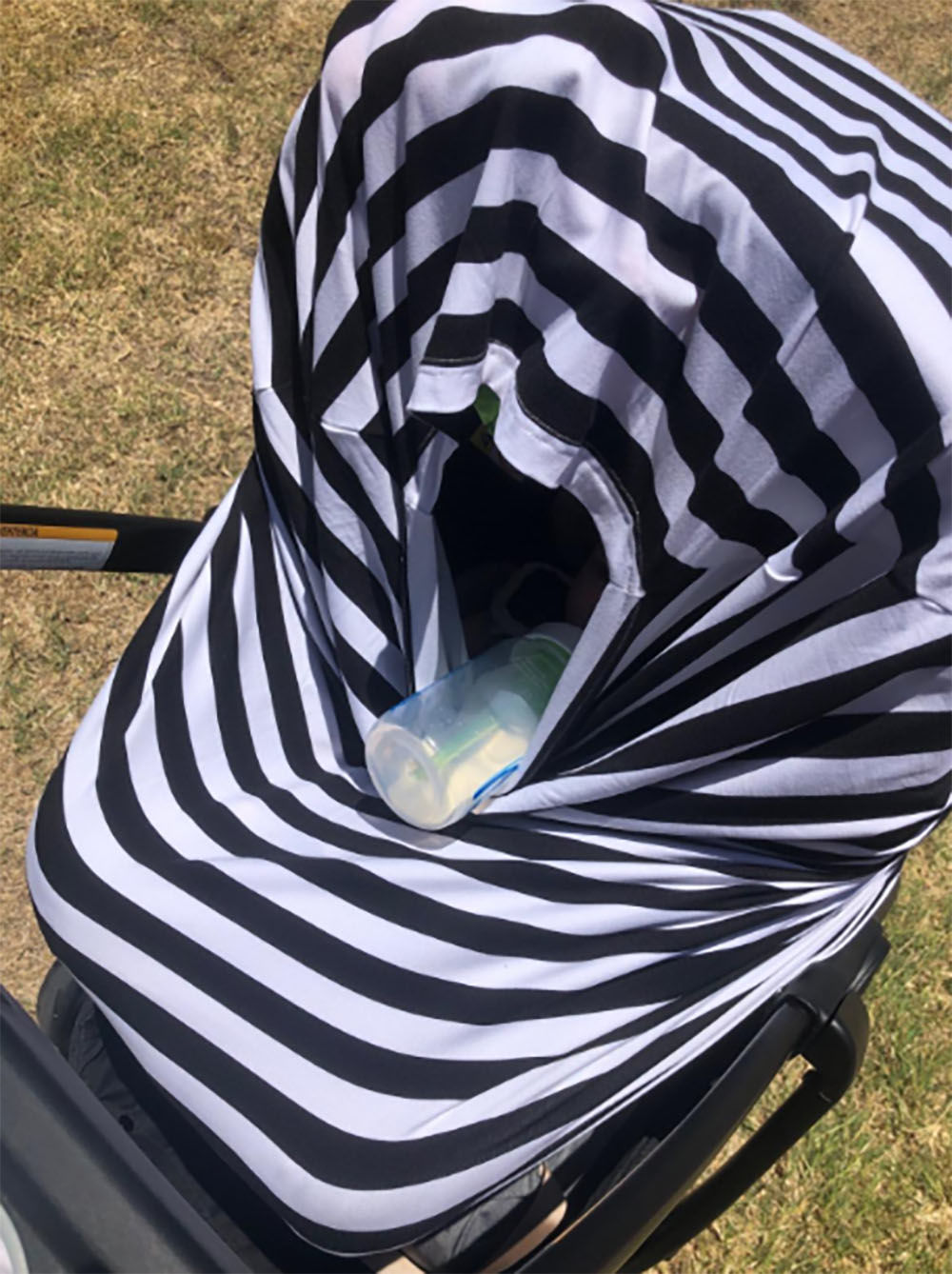 Customer photo review of Carseat Canopy - Nursing Cover