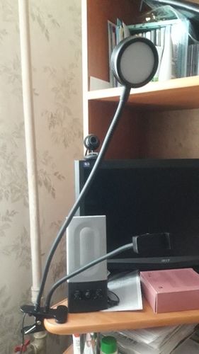 Customer photo review of Selfie Ring Light with Cellphone Holder - Ring Light Stand for Live Stream and Makeup