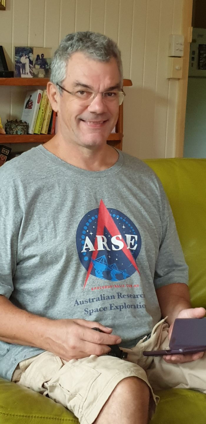 Customer photo review of Launch Tee - Grey