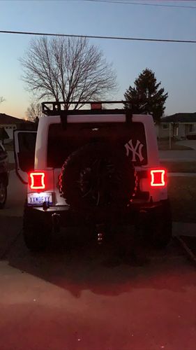 Customer photo review of JK to JL Conversion Tail Lights - Black (07-18 JEEP WRANGLER JK/ JKU)