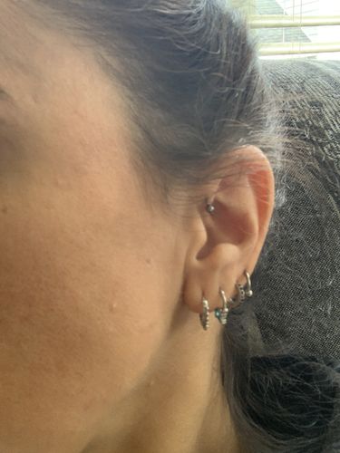 Customer photo review of Aqua Marquise Hinged Segment Ring