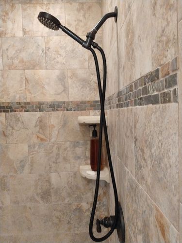 Customer photo review of 1-Spray Handheld Shower Head Set