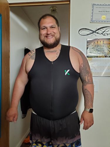 Customer photo review of Men's Zipper Neoprene Sauna Vest