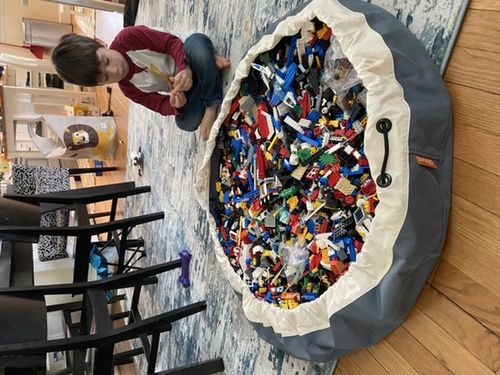 Customer photo review of Super Toy Storage Bag - Seattle Gray