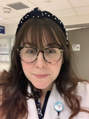 Customer photo review of LELE SADOUGHI X CREWCUTS SLIM NAVY PEARL HEADBAND