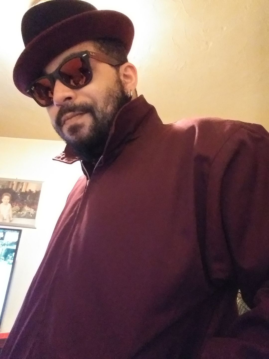 Customer photo review of Harrington Jacket - Burgundy