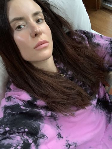 Customer photo review of Neil Sweatshirt - Seabreeze / Peony / Onyx