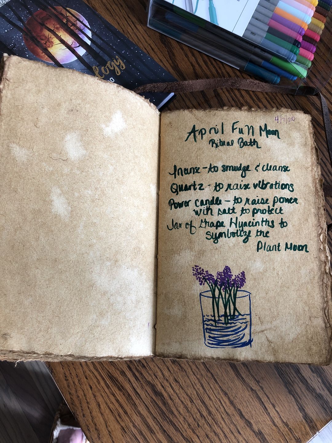 Customer photo review of Vintage Leather Journal – Deckle Edge Paper