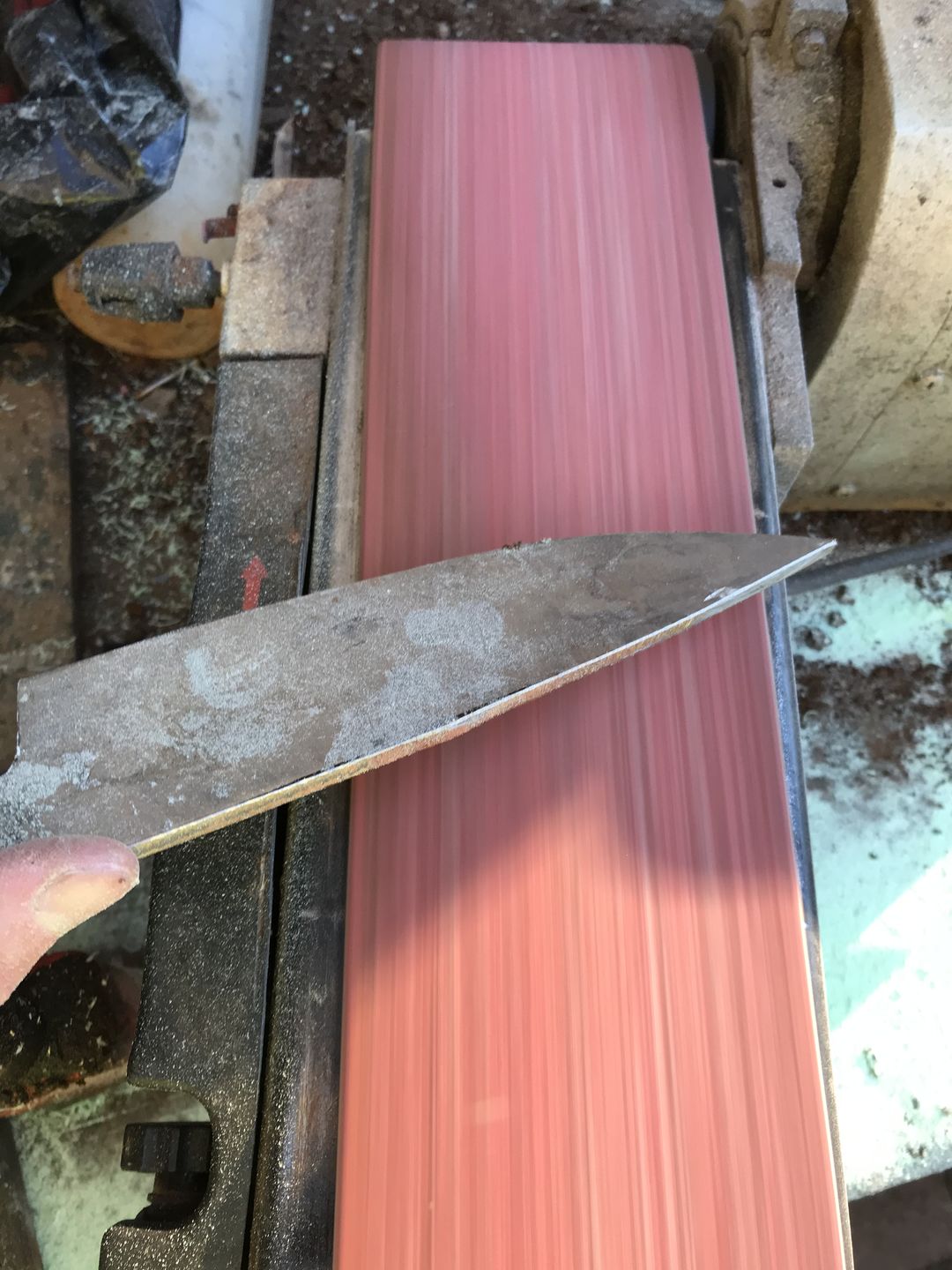 Customer photo review of 4" x 36" Sanding Belts for Stock Removal