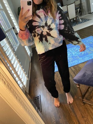 Customer photo review of Neil Sweatshirt - Seabreeze / Peony / Onyx