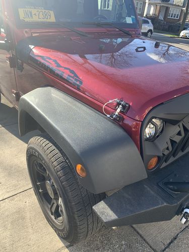 Customer photo review of Locking Hood Catch Kit for 07-18 Jeep Wrangler JK/ JKU