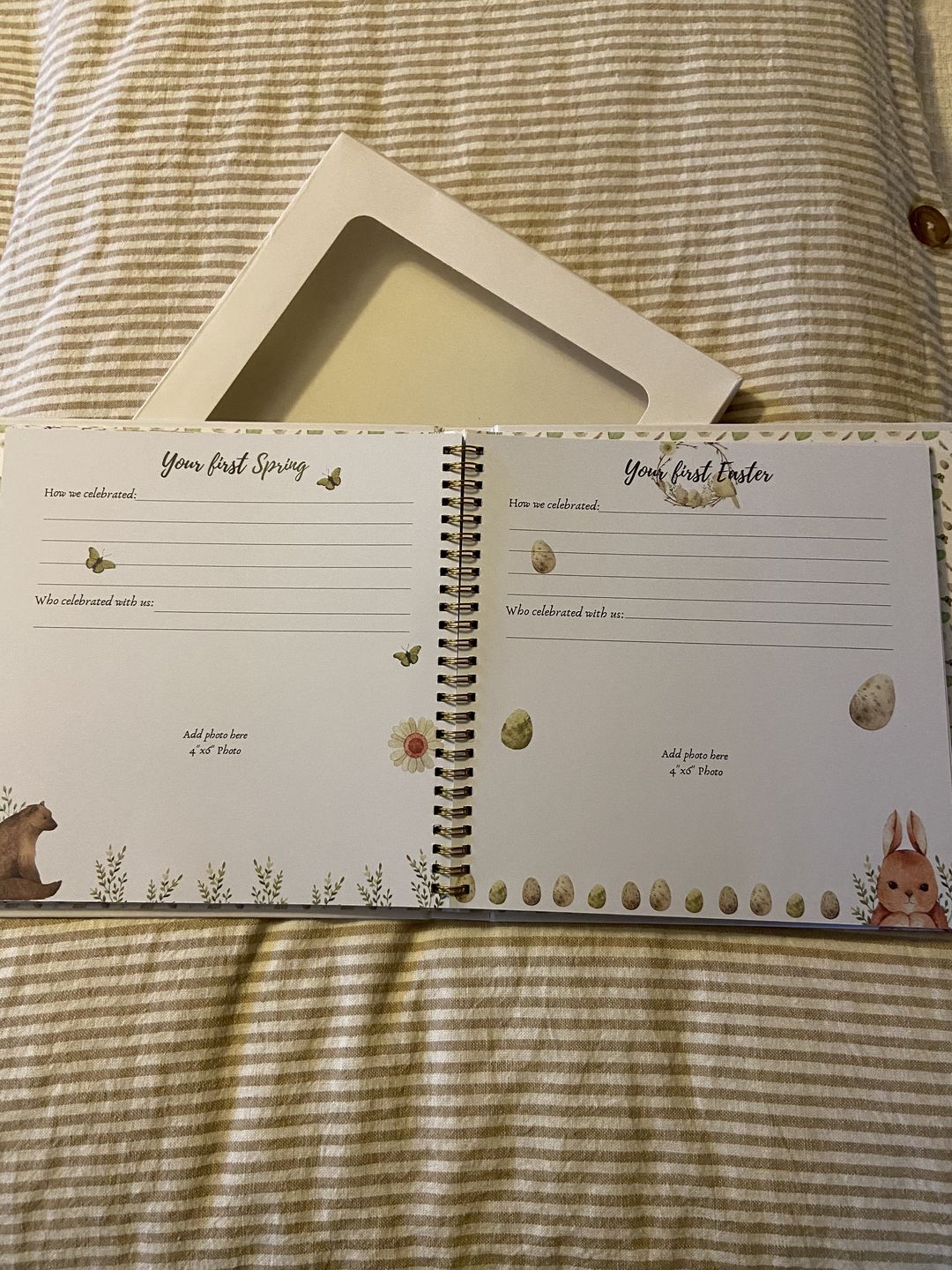 Customer photo review of Baby First Years Memory Book