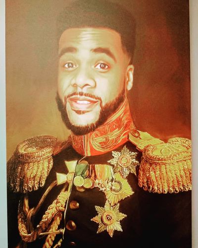 Customer photo review of The Veteran - Custom Canvas