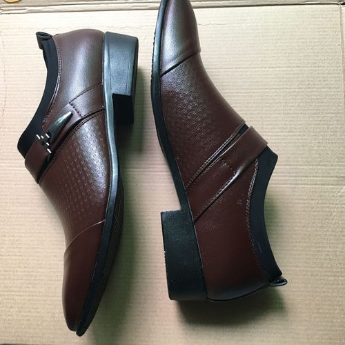 Customer photo review of Patent Leather Business Dress Shoes