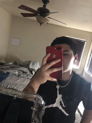 Customer photo review of Rhodium Finish Lab Made CZ Iced Out Chain