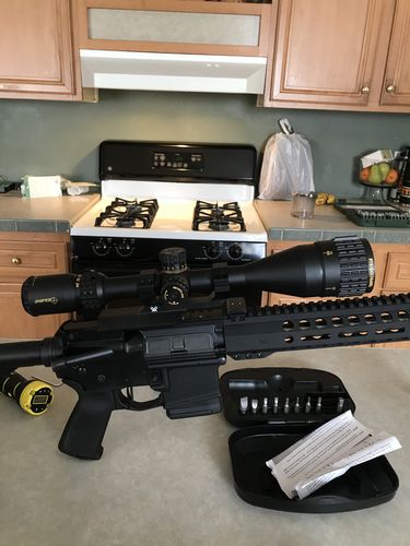 Customer photo review of Sniper NT-HD 6-24X50AOL Scope with Red, Green Illuminated Reticle