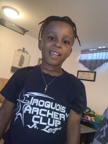 Customer photo review of Little Ankh Gold Necklace