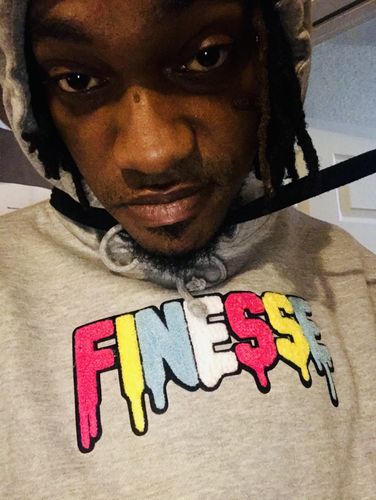 Customer photo review of Finesse Chenille Hoodie Heather Grey (8688H)