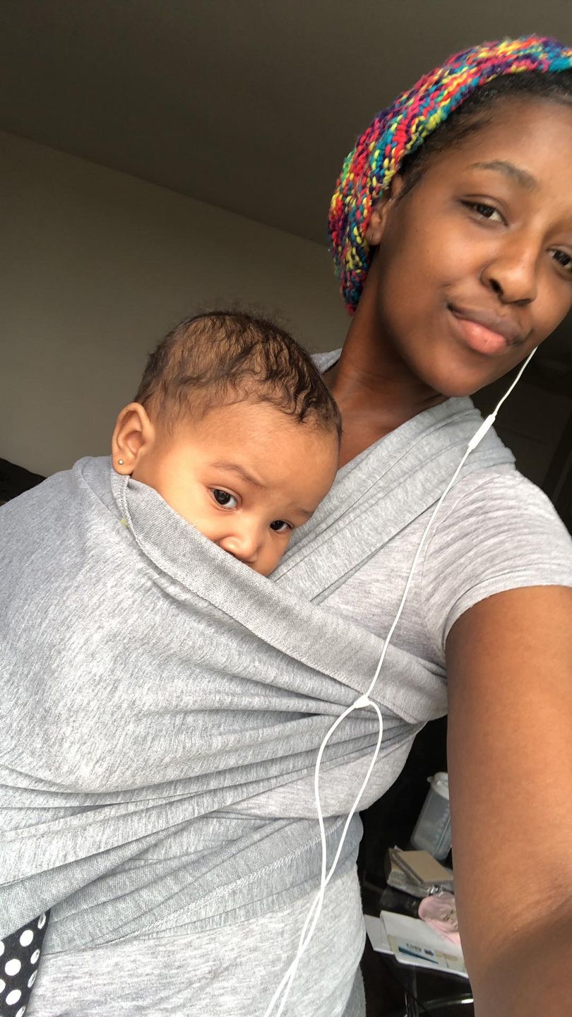 Customer photo review of Baby Wrap Carrier (40% OFF NOW!)