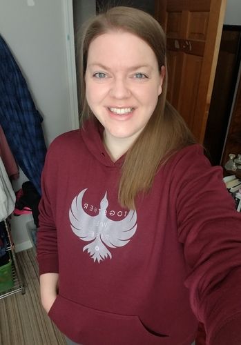 Customer photo review of Phoenix White Women's Hoodie