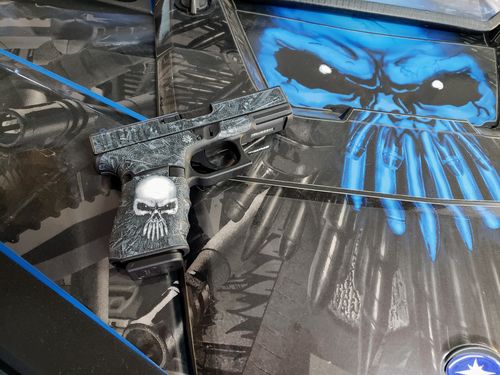 Customer photo review of Glock 19 Gen 4 Decal Grip - Arsenal